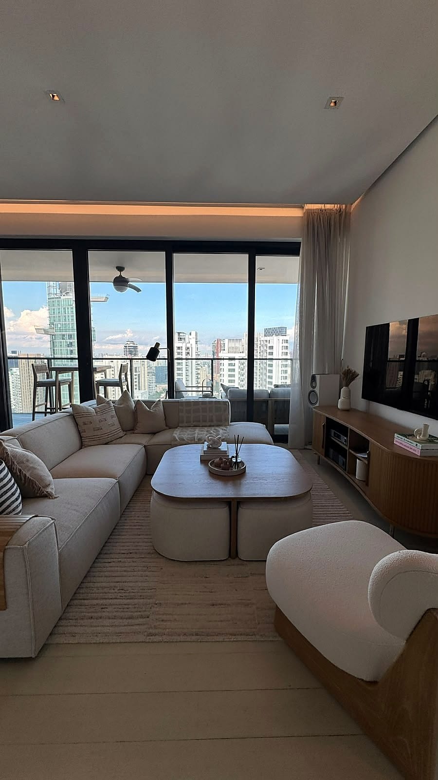 Ardmore Park, Living room, towards the balcony